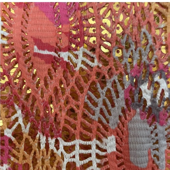 vera bradley Orange Shimmer Gold beach tote - Picture 3 of 7